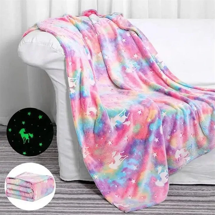 grow in the dark throw blanket