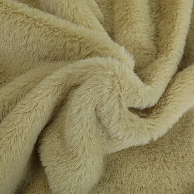 100%polyester Rabbit Faux Fur Fabric