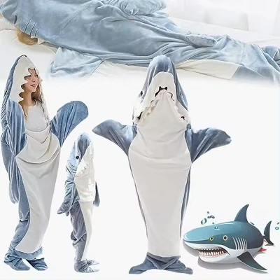 Shark Hoodie Blanket