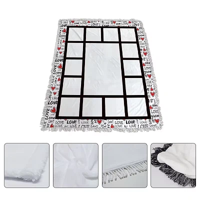 Sublimation Blanket With Tassel