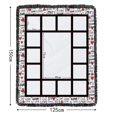 Sublimation Blanket With Tassel